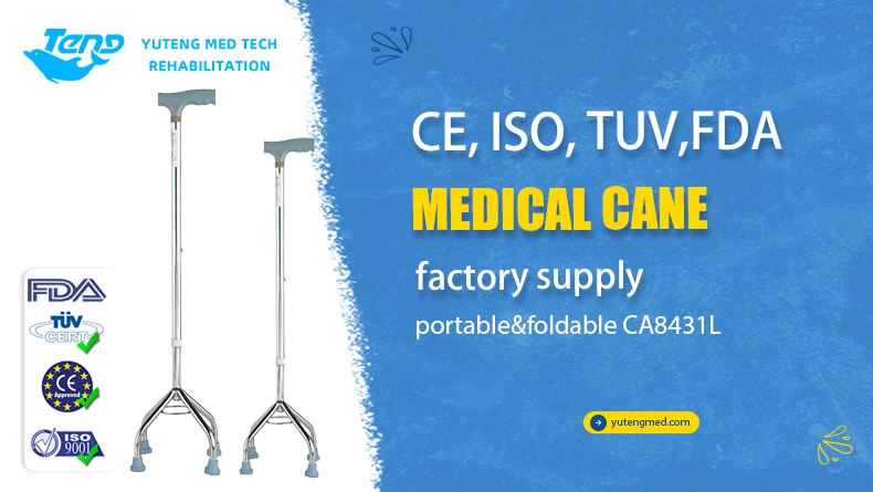 Aluminum Alloy Four Legged Crutch Aluminum Alloy Four Legged Crutch