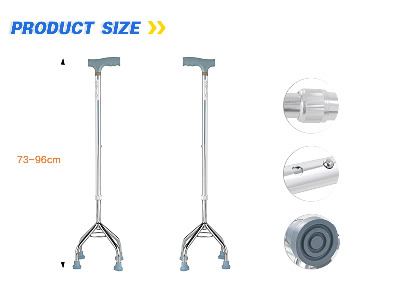 Aluminum Alloy Four Legged Crutch Aluminum Alloy Four Legged Crutch