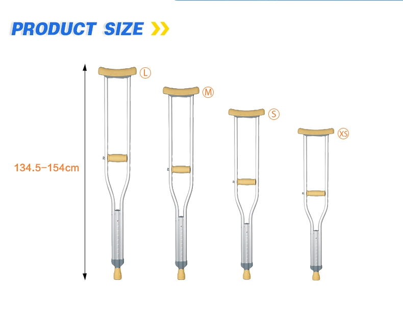 Aluminum Alloy Underarm Crutch Aluminum Alloy Underarm Crutch