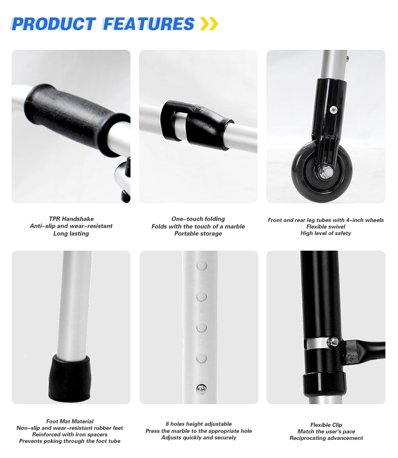 Foldable Four Wheel Walker