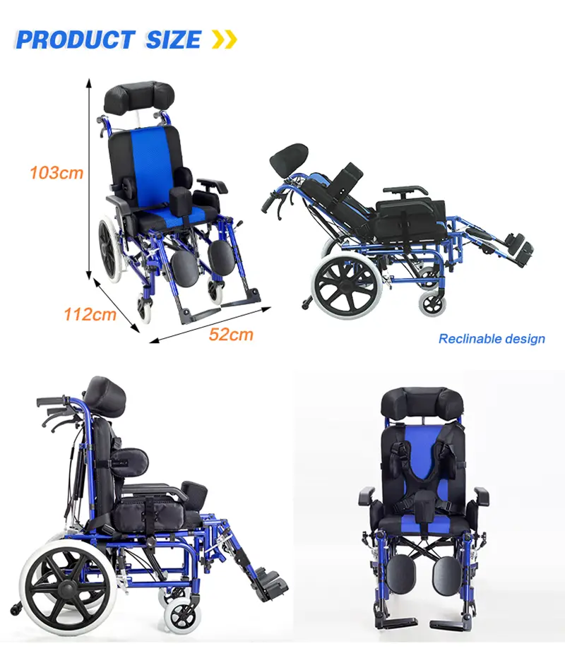 High Back Reclining Wheelchair