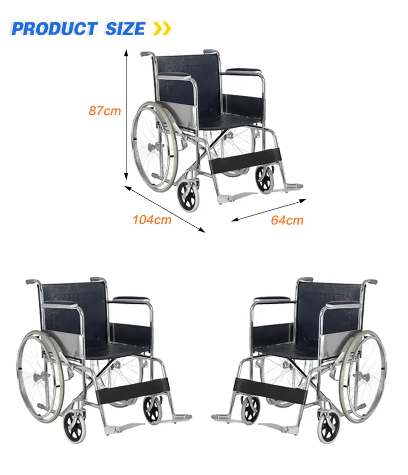 Steel Manual Wheelchair Steel Manual Wheelchair