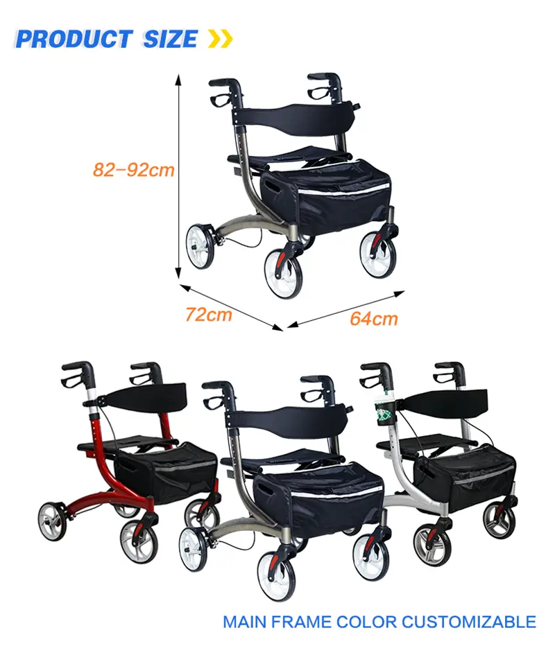 Heavy Duty Rollator Walker With Seat Heavy Duty Rollator Walker With Seat