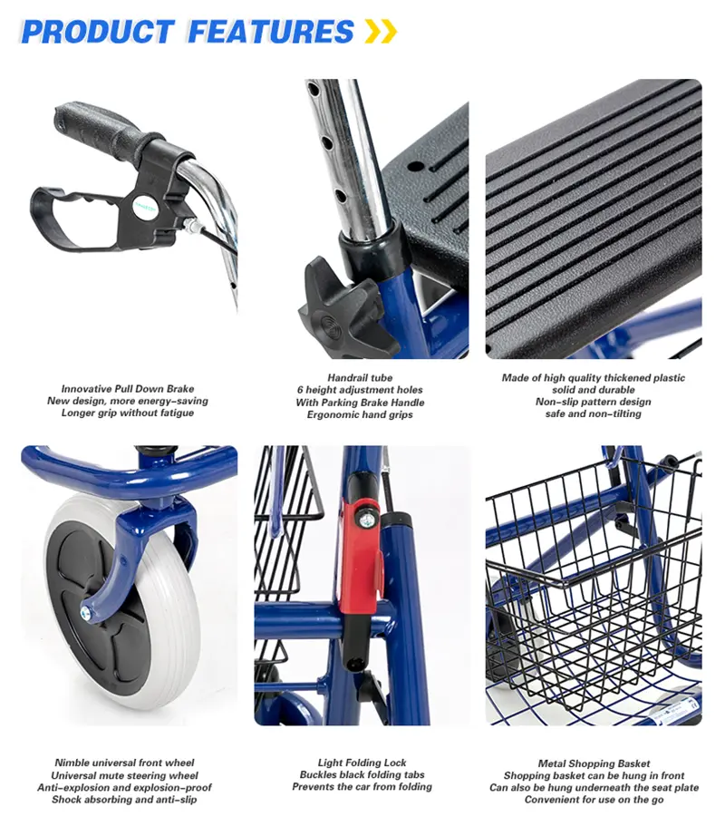 Rollator Walker With Basket